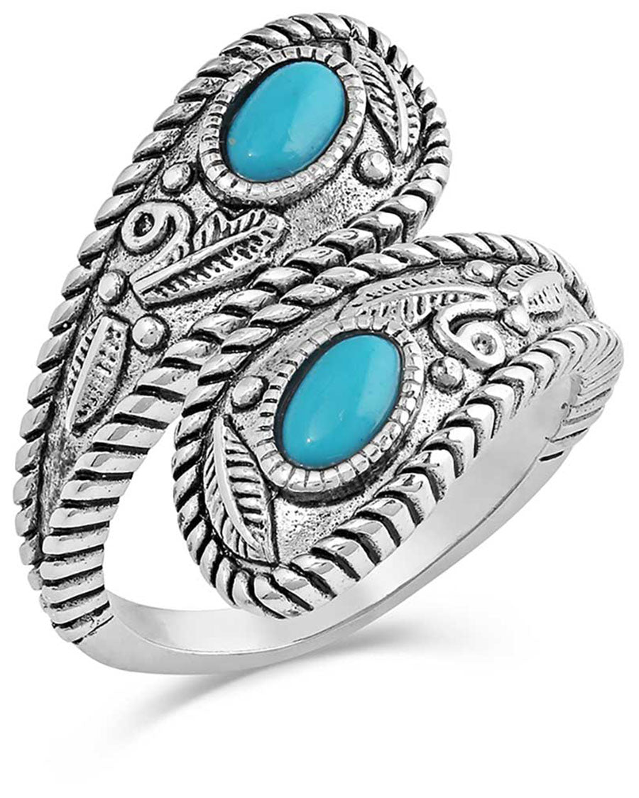 Find The Balance Turquoise Wrap Ring - Rg4753B