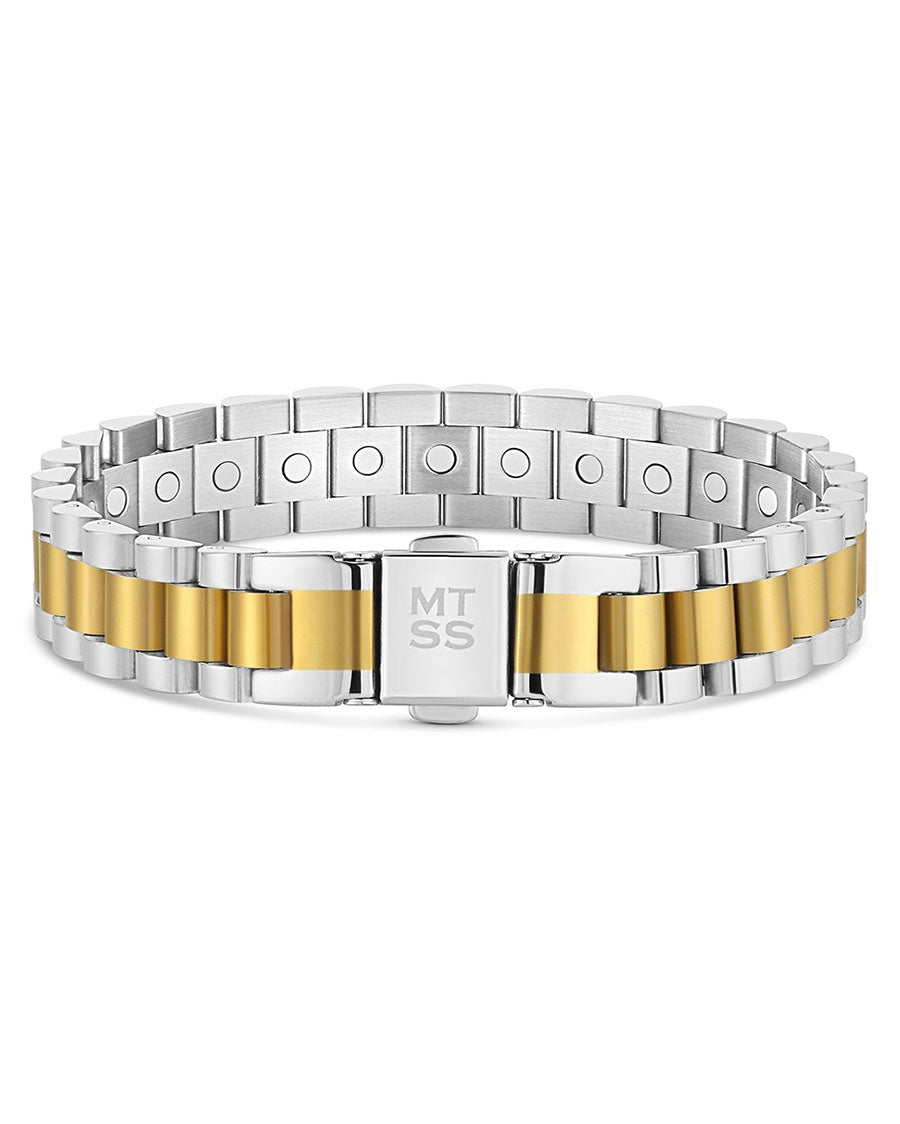Twin Steel Link Bracelet - Bc6519