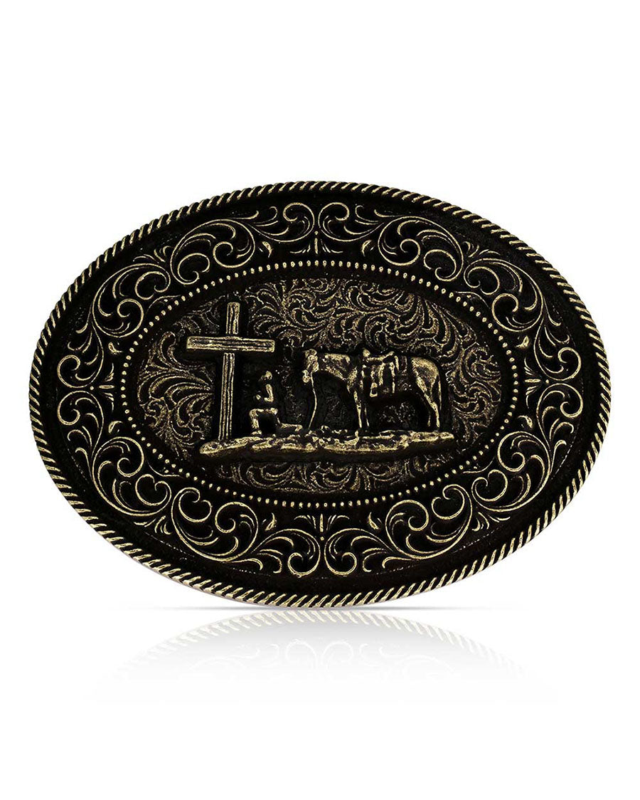 Faith In Him Christian Cowboy Buckle - A1080C