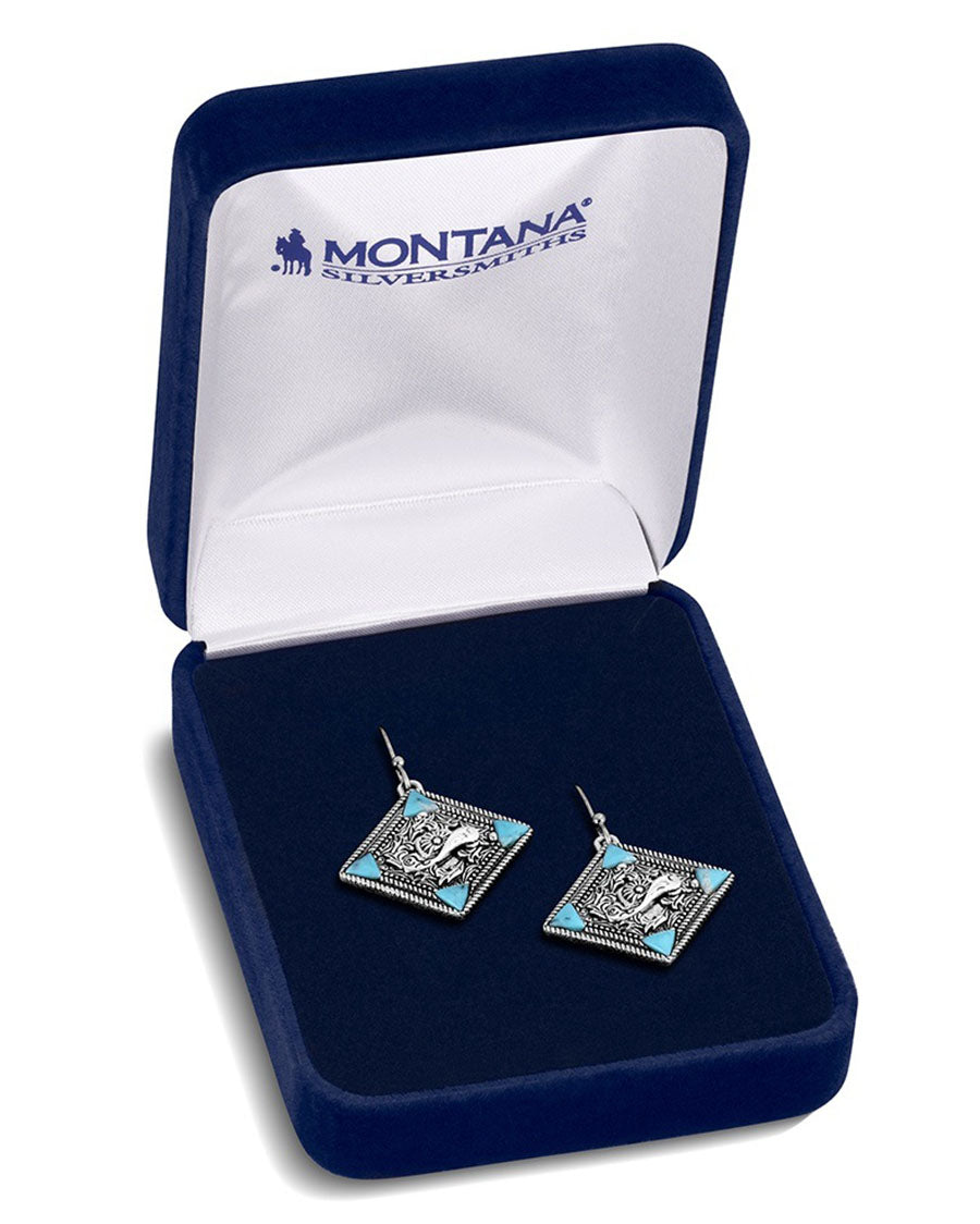 Bluebell Charm Turquoise Earrings - Er6536