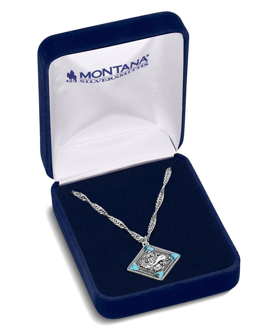 Bluebell Charm Turquoise Necklace - Nc6536