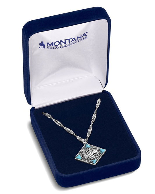 Bluebell Charm Turquoise Necklace - Nc6536