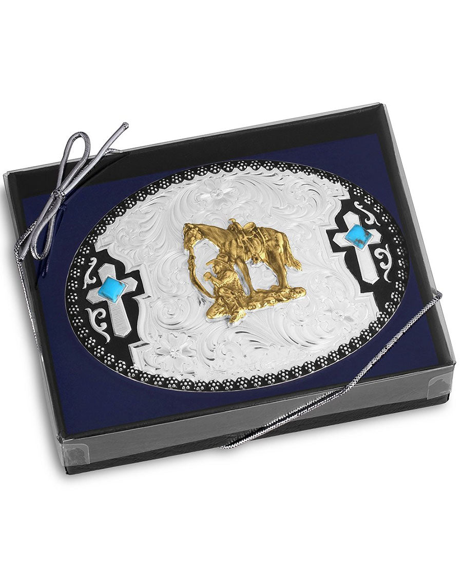 Undeniable Faith Buckle With Praying Cowboy - 58610-456