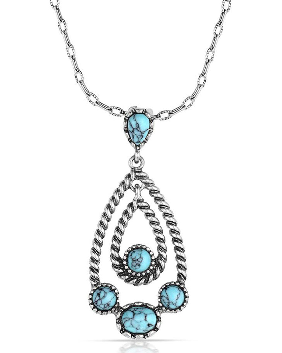 Wander West Turquoise Necklace - Anc6569