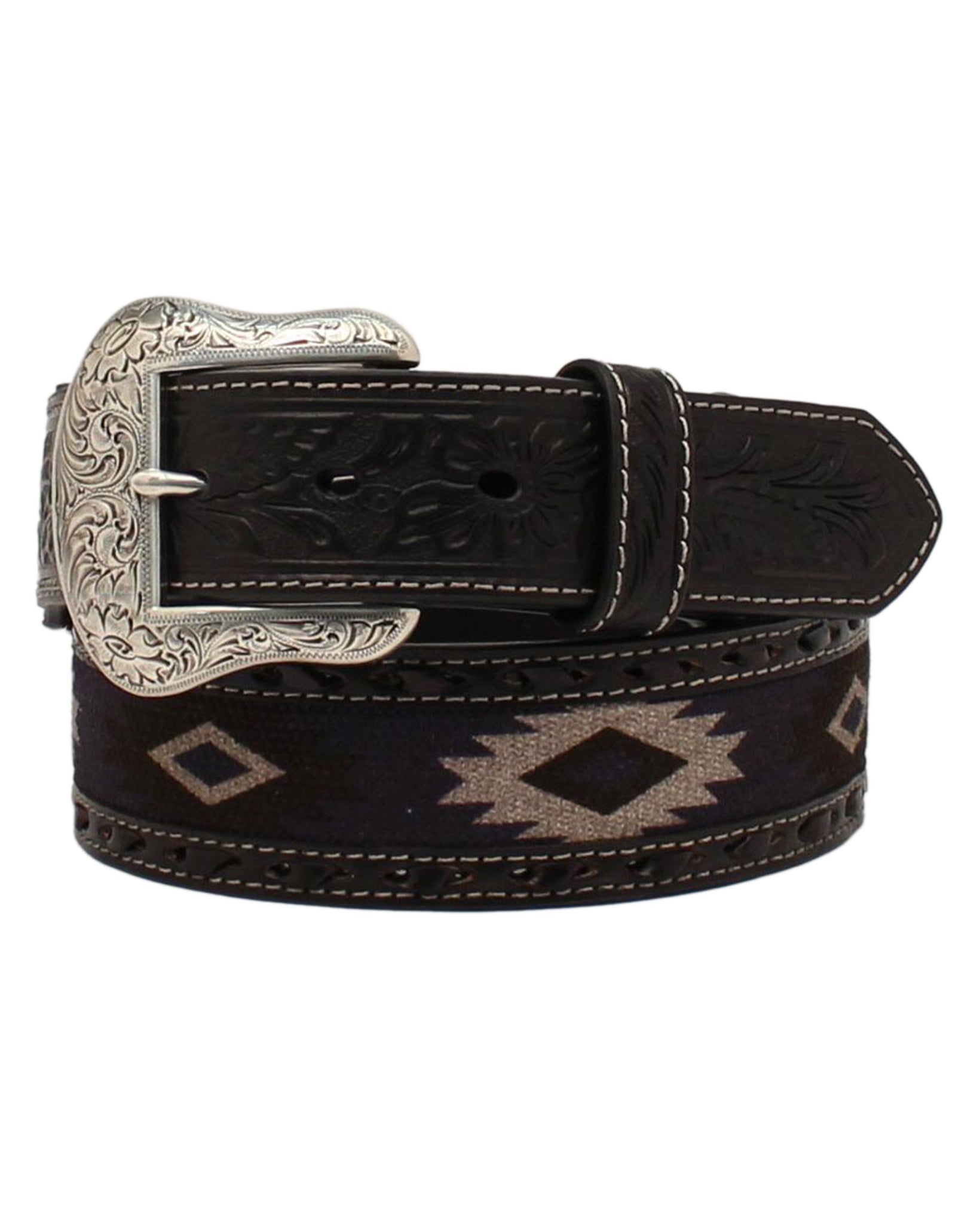Southwestern Inlay Belt by Nocona from Skip’s Western Outfitters | MFW-N210002706-34
