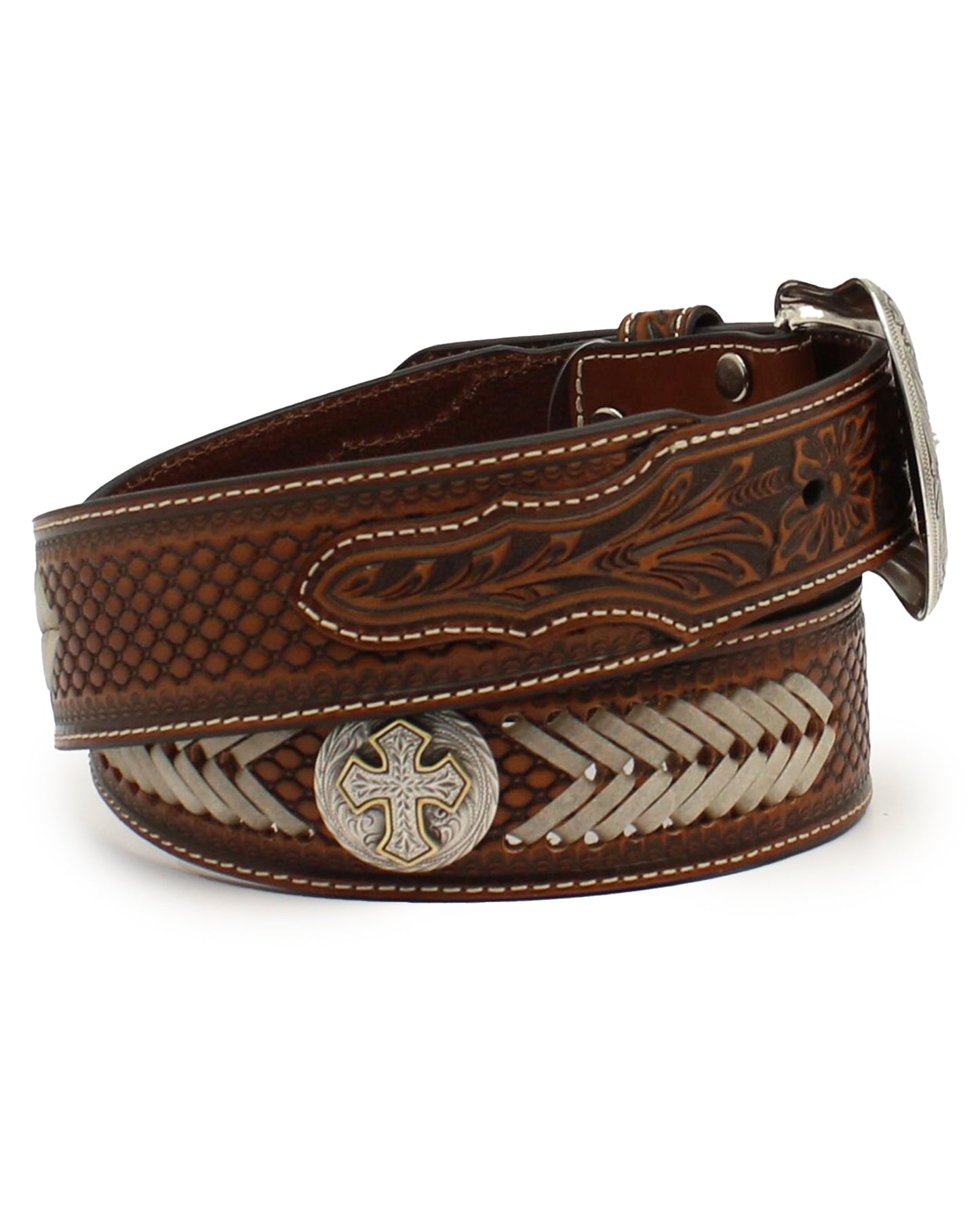 Tooled Floral Belt