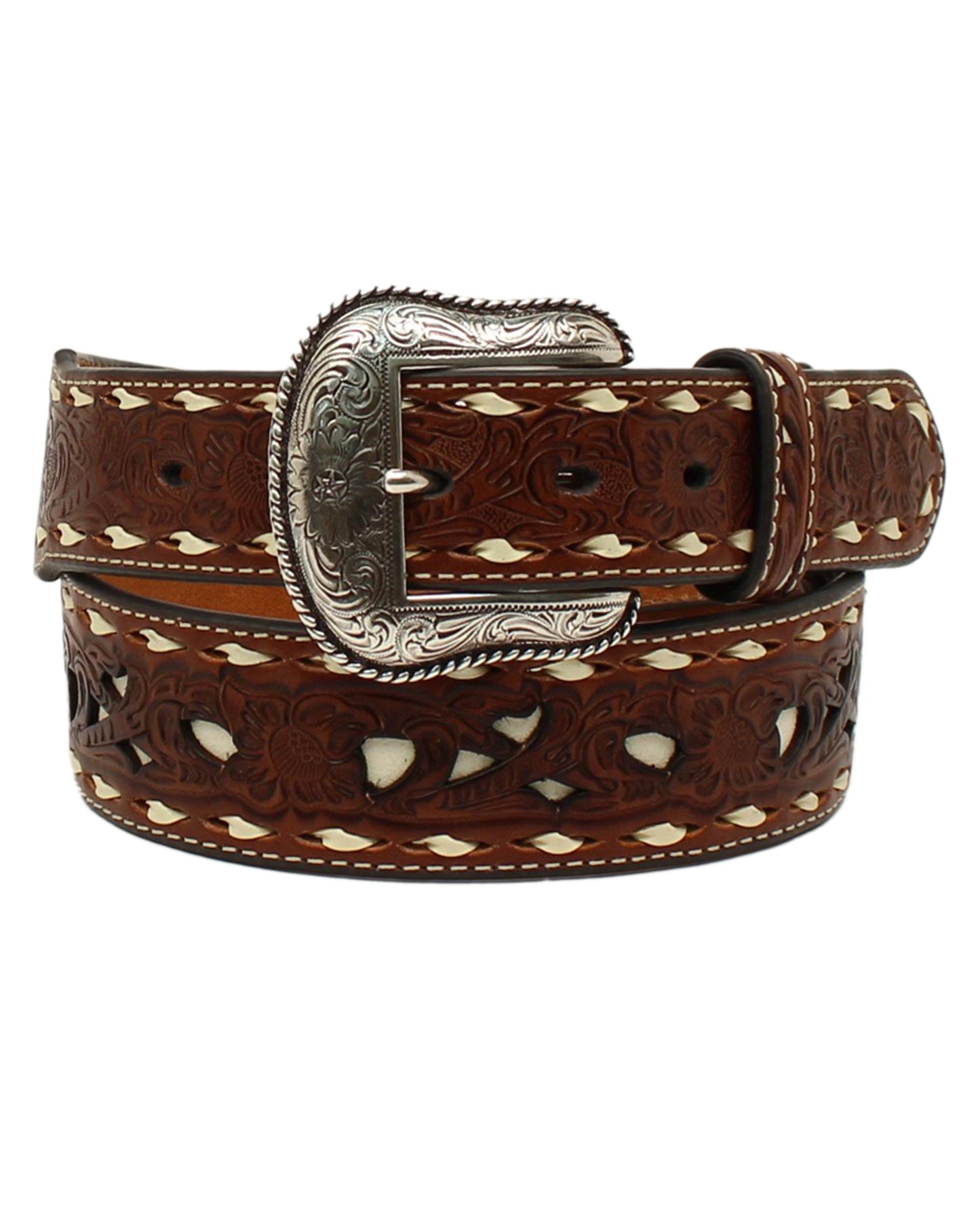 Tooled Leather Belt