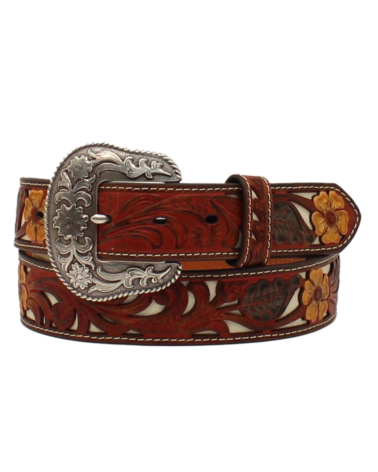 Women's Floral Overlay Belt by Nocona from Skip’s Western Outfitters | MFW-N320003504-L