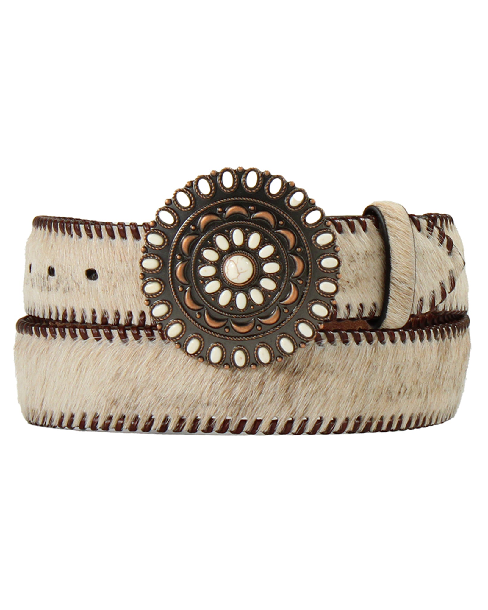 Women's Calf Hair Belt by Nocona from Skip’s Western Outfitters | MFW-N320006237-S
