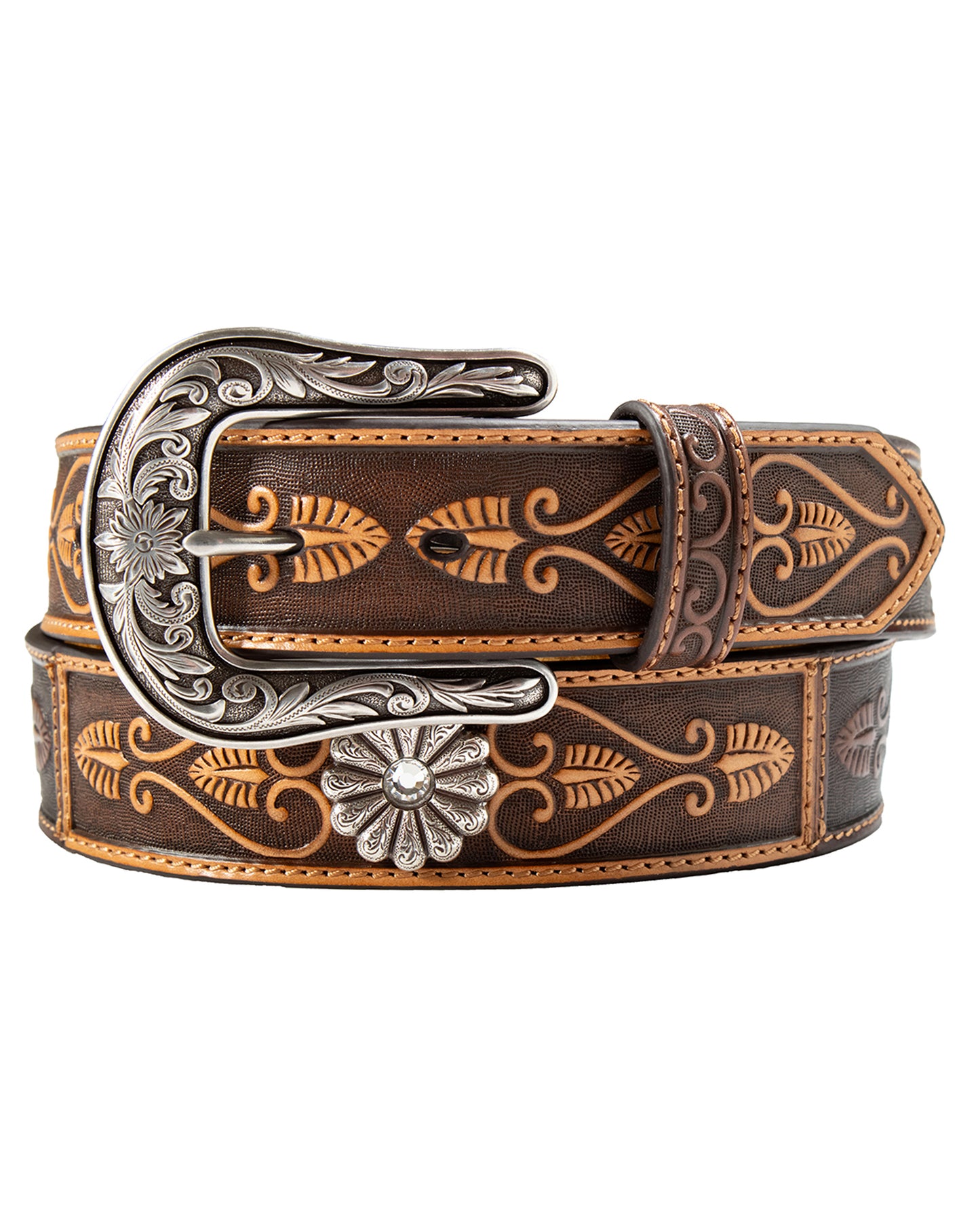 Women's Daisy Conchos Belt by Nocona from Skip’s Western Outfitters | MFW-N320007402-S
