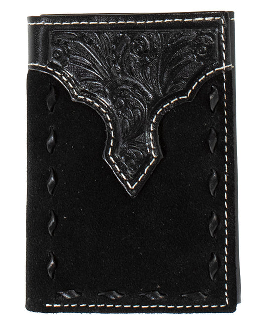 Floral Embossed Trifold Wallet - N500046001
