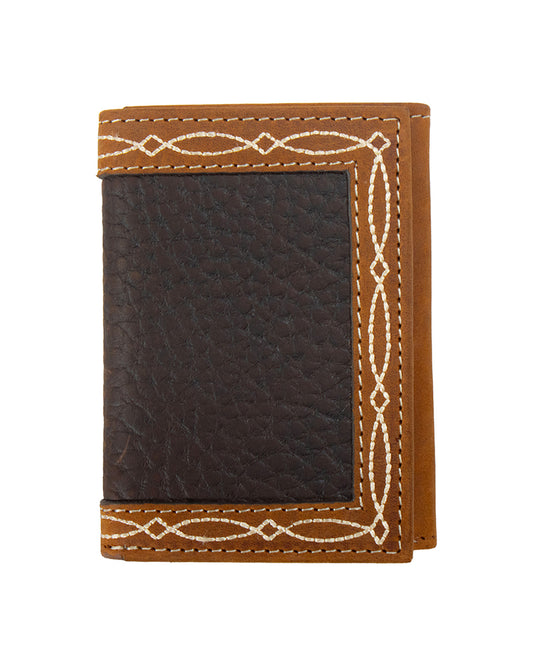 Leather Trifold Wallet by Nocona from Skip’s Western Outfitters | MFW-N500049802-O/S-BROWN