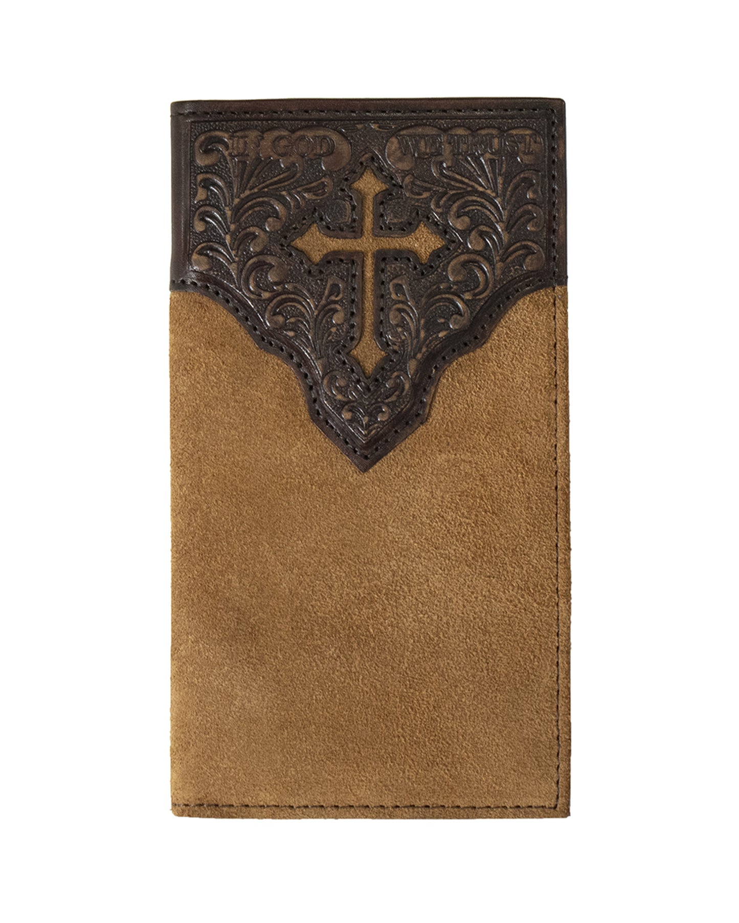Cross Engraved Rodeo Wallet