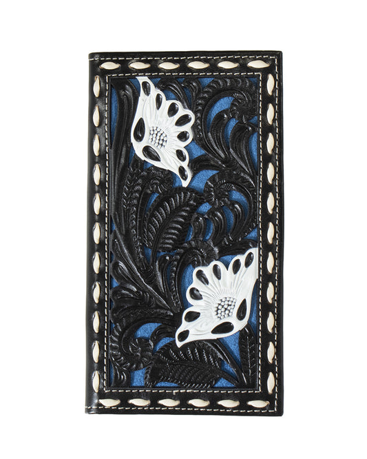 Floral Overlay Rodeo Wallet