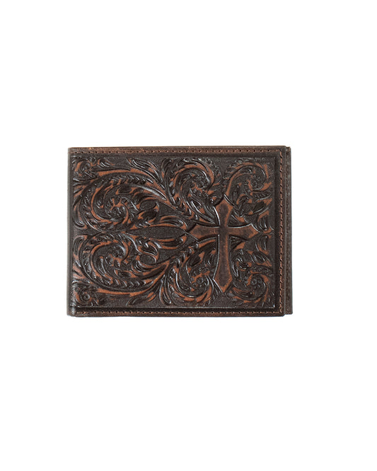 Embossed Scrolling Bifold Wallet
