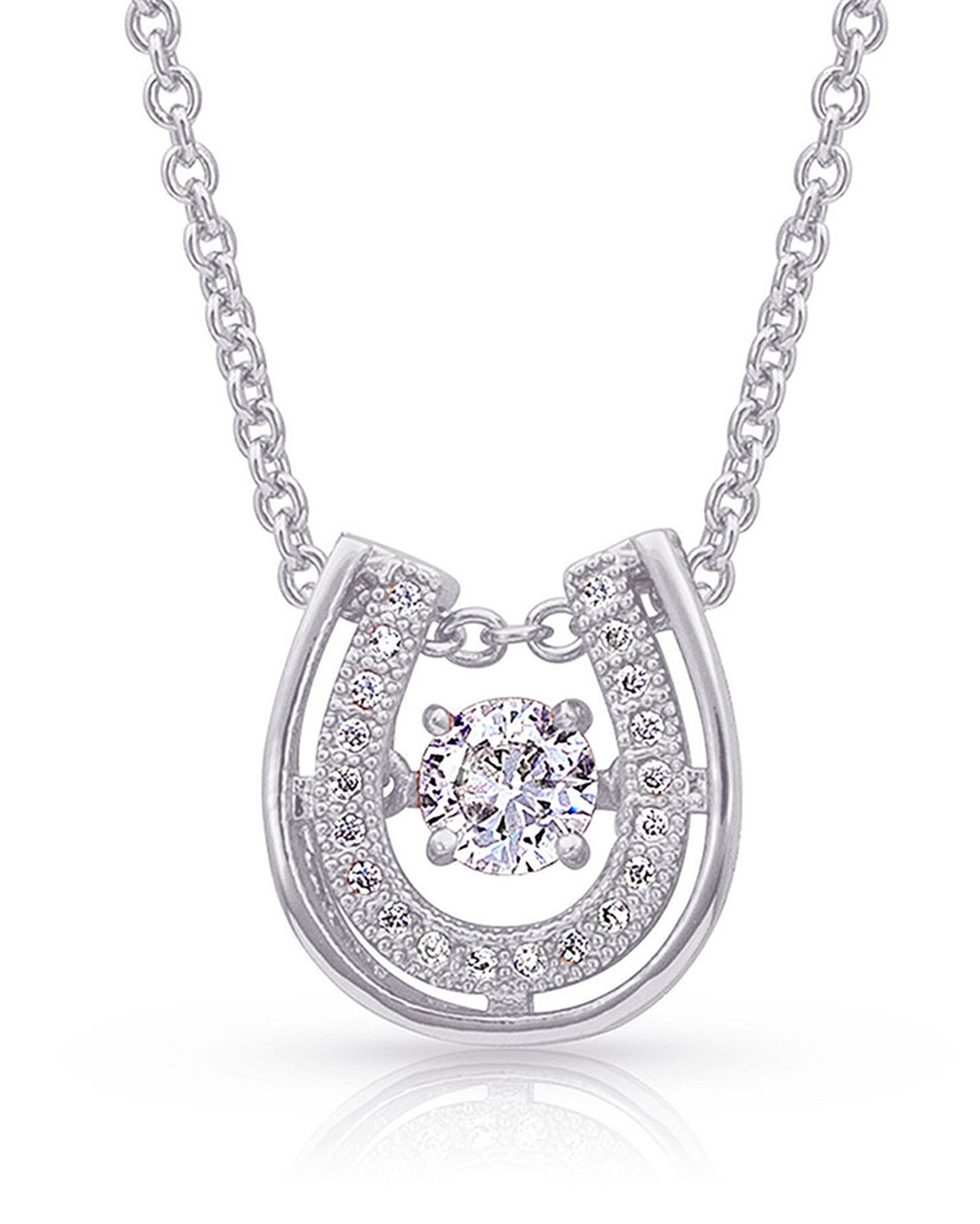 Dancing with Luck Horseshoe Necklace by Montana Silversmiths from Skip’s Western Outfitters | MON-NC3867-O/S