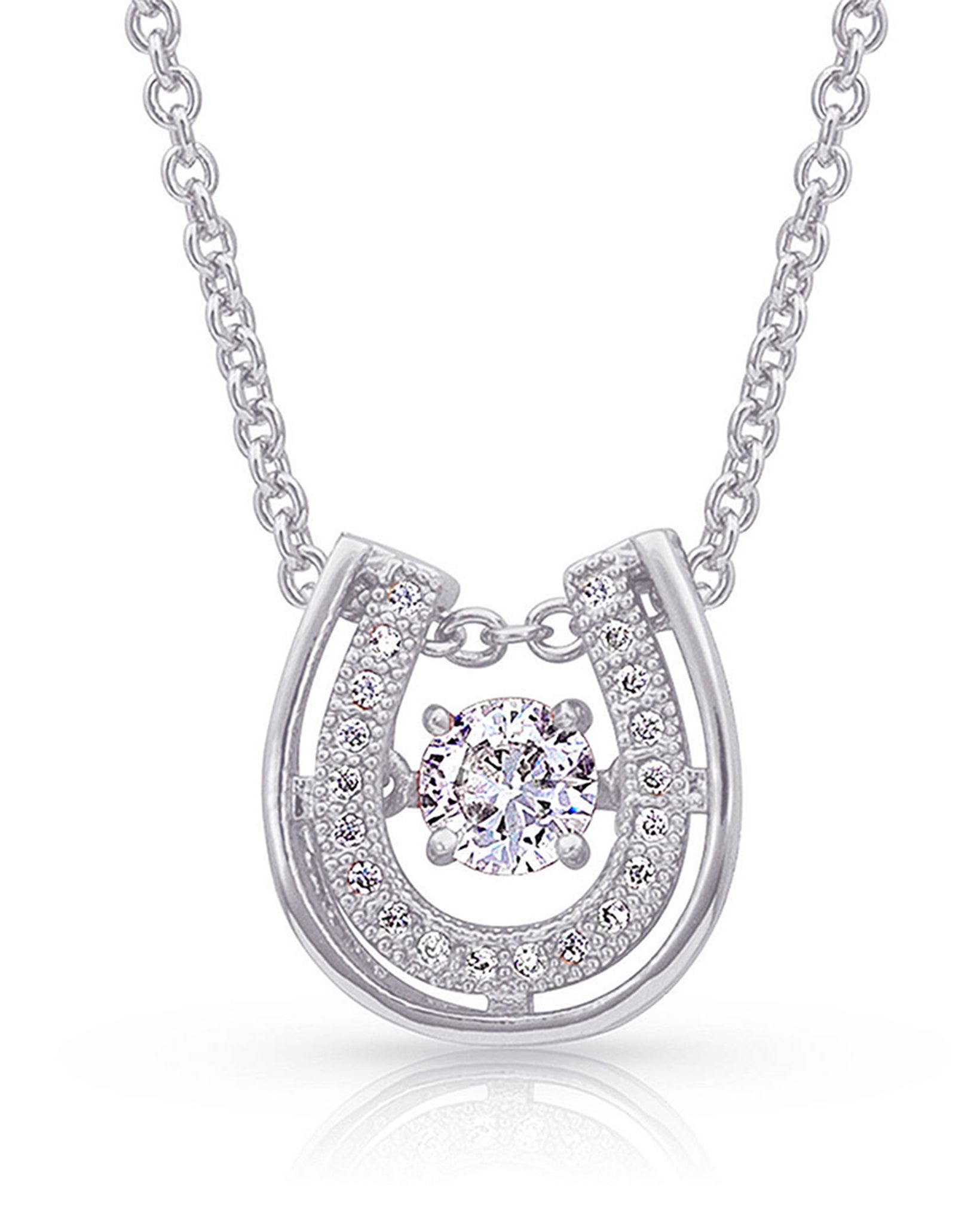 Dancing with Luck Horseshoe Necklace by Montana Silversmiths from Skip’s Western Outfitters | MON-NC3867-O/S