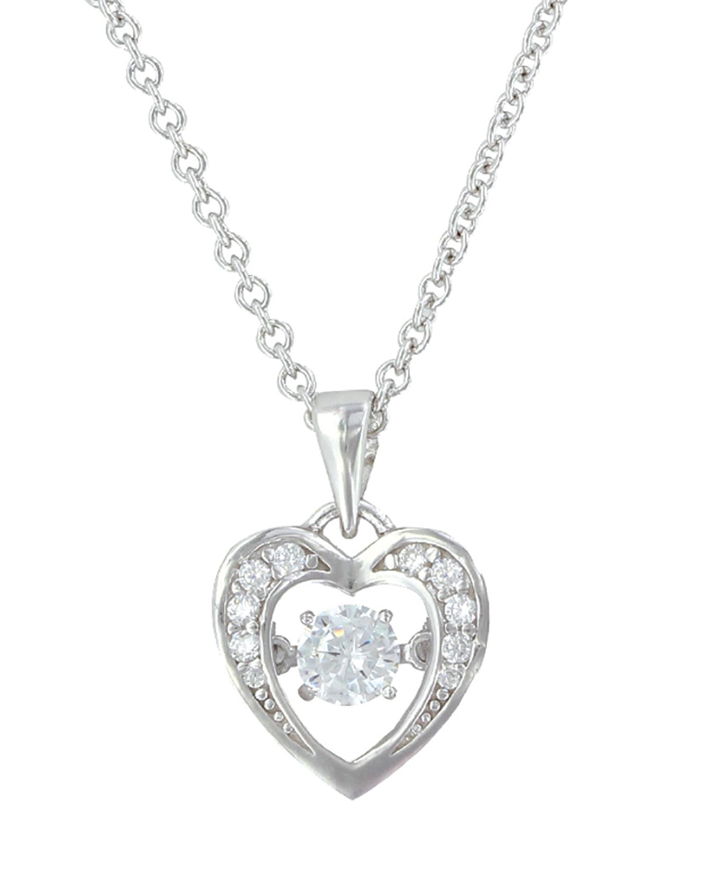 Let's Dance A Little Dance Heart Necklace by Montana Silversmiths from Skip’s Western Outfitters | MON-NC3868-O/S