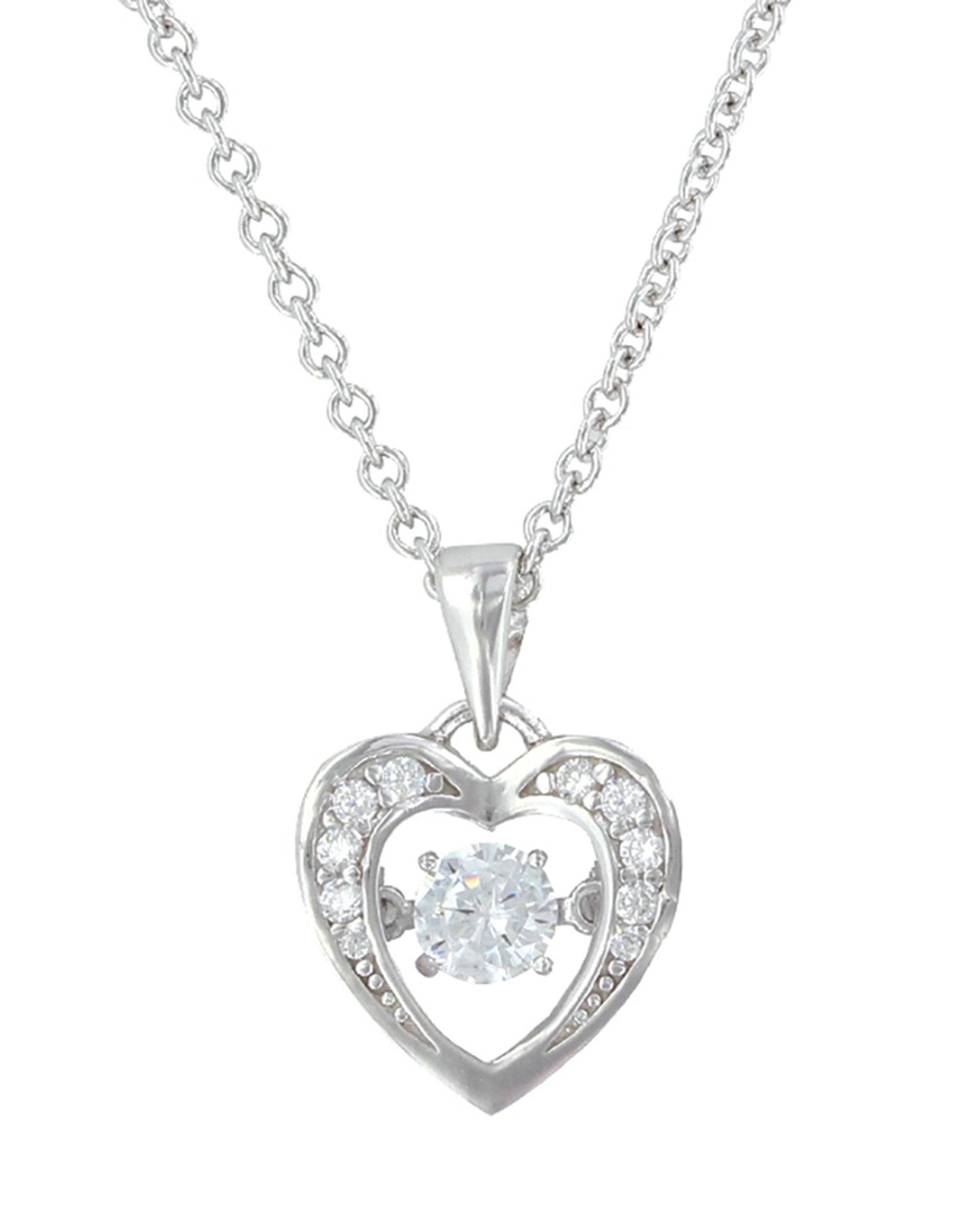 Let's Dance A Little Dance Heart Necklace by Montana Silversmiths from Skip’s Western Outfitters | MON-NC3868-O/S