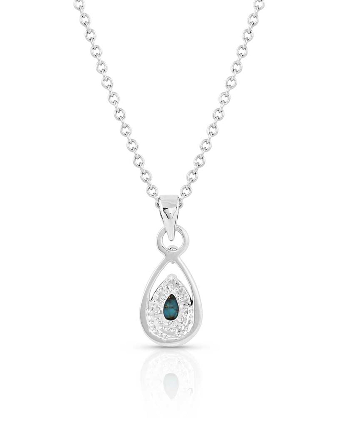 Touch of Turquoise Teardrop Necklace