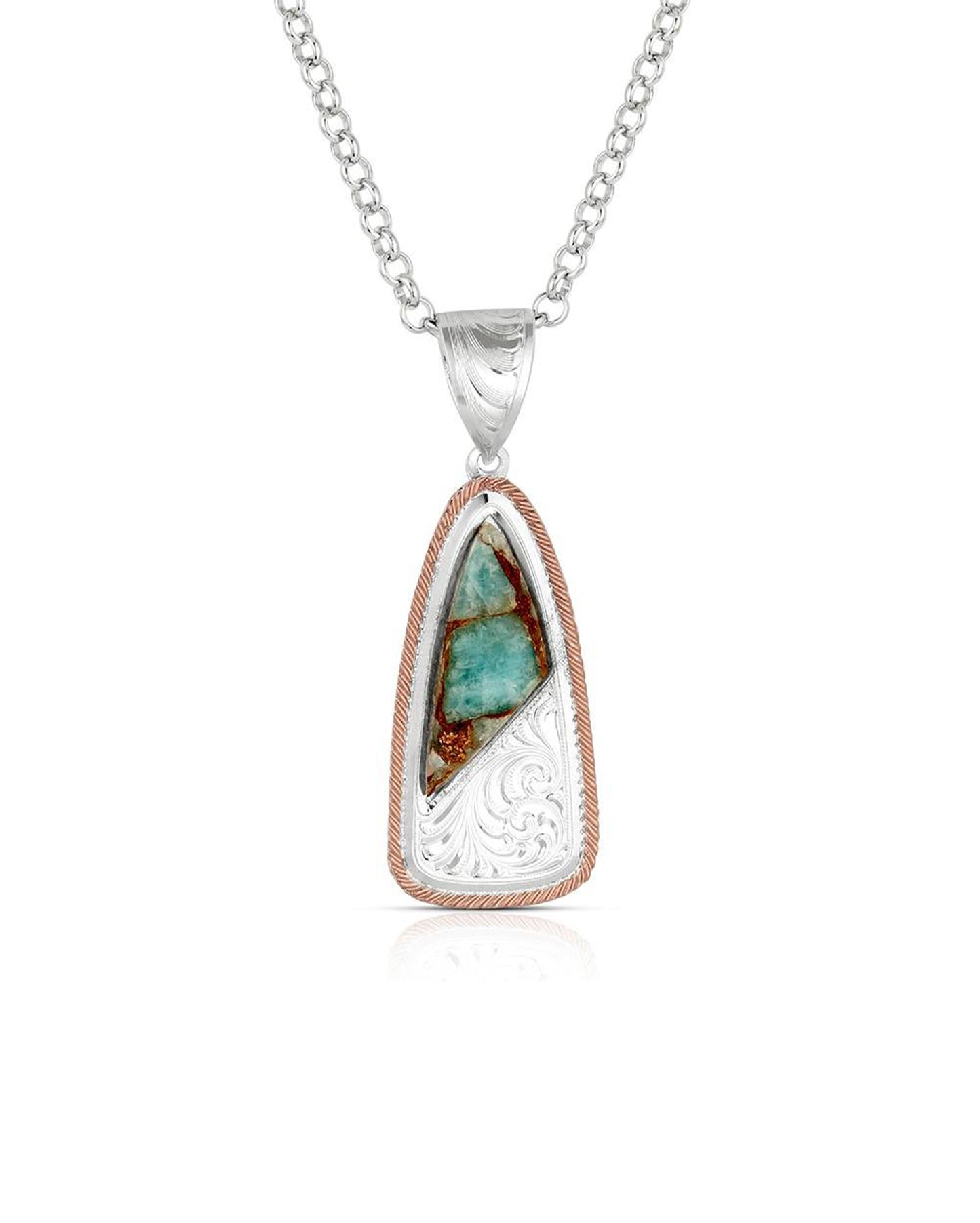 Shadowed Pines Turquoise Necklace - Nc6418Rg