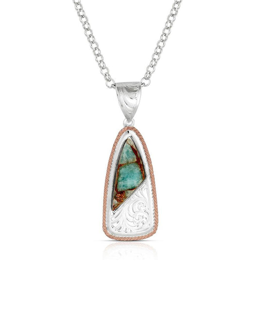 Shadowed Pines Turquoise Necklace - Nc6418Rg