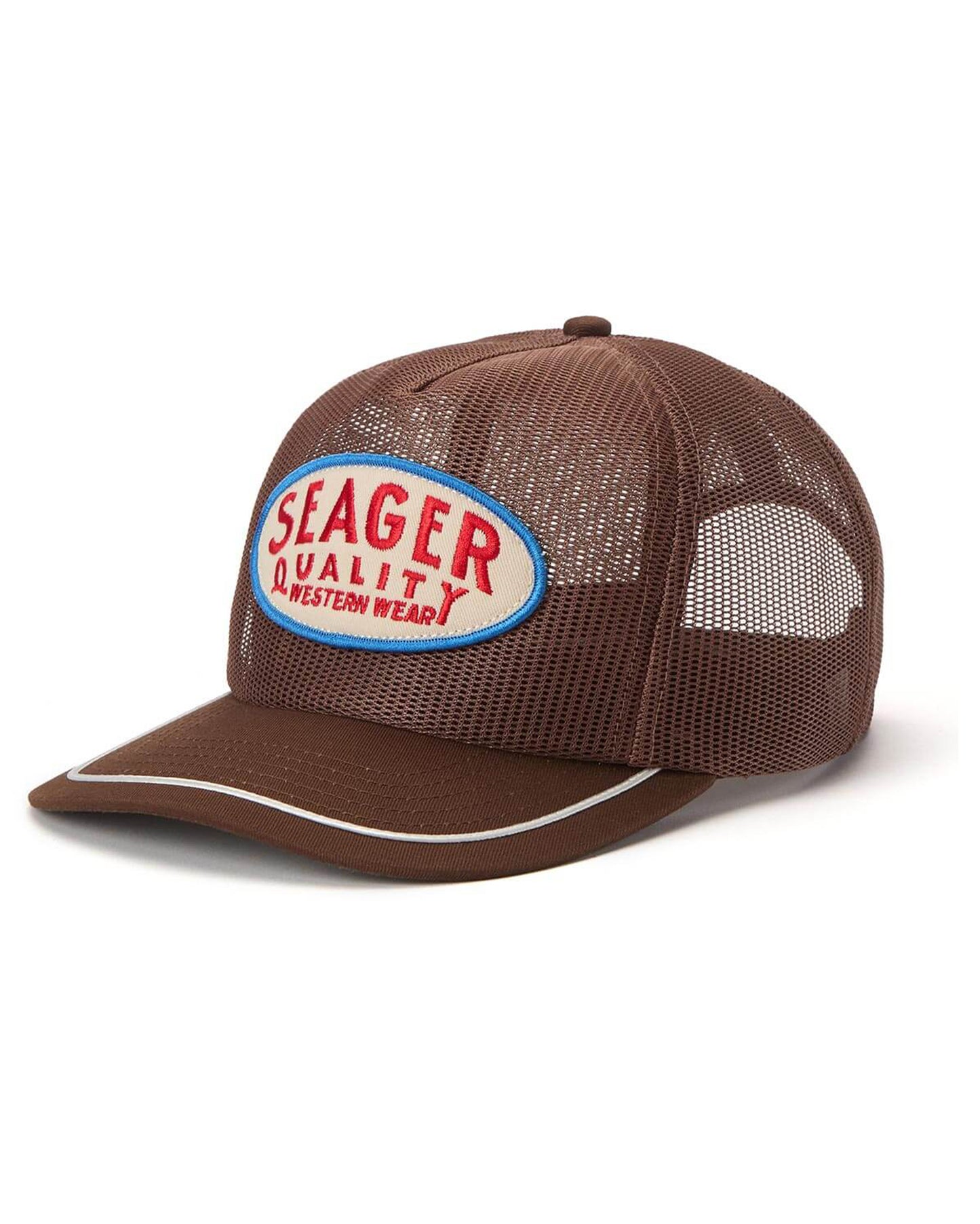 Old Town All Mesh Snapback Cap by Seager from Skip’s Western Outfitters | SEA-MHSU25OLDMESHBRN-O/S-BROWN