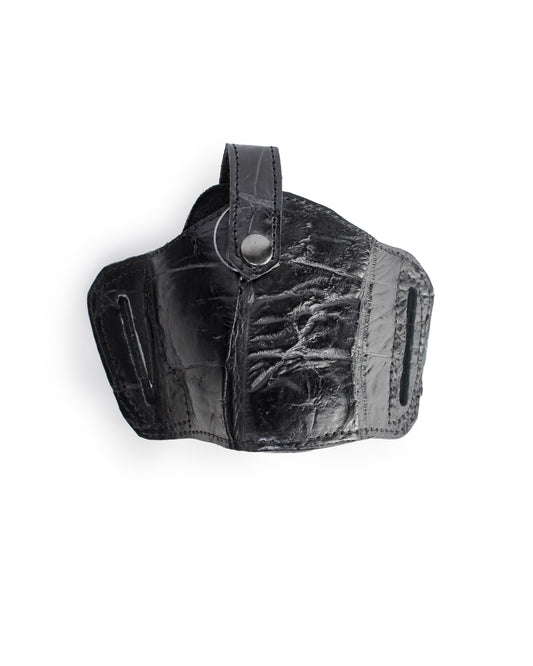 Alligator Outside Gun Holster - Black