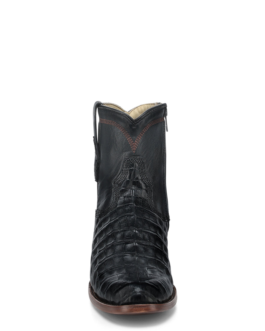 Men's Exotic Short Round Toe Western Boots - A4961