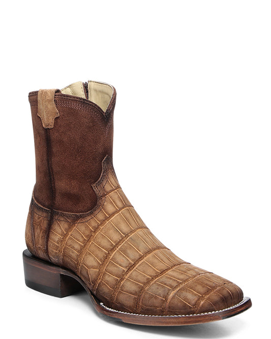 Men's Exotic Short Square Toe Western Boots - A4916 by Corral from Skip’s Western Outfitters | COR-A4916-080-D
