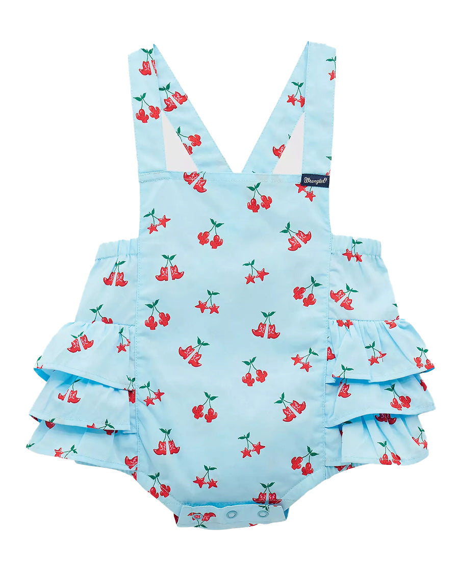 Infants And Toddlers' Baby Girls' Western Printed Ruffle Bodysuit - 112379436 by Wrangler from Skip’s Western Outfitters | WRA-112379436-0-3-REG