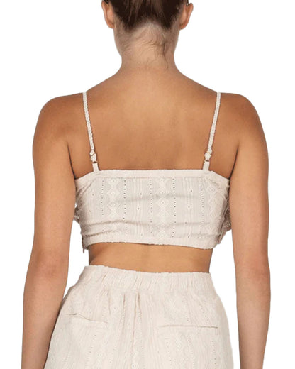 Women's All Over Crochet Crop Top