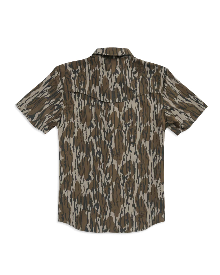 Men's Tecovas X Mossy Oak Short Sleeve Performance Western Shirt - 61103-Mob