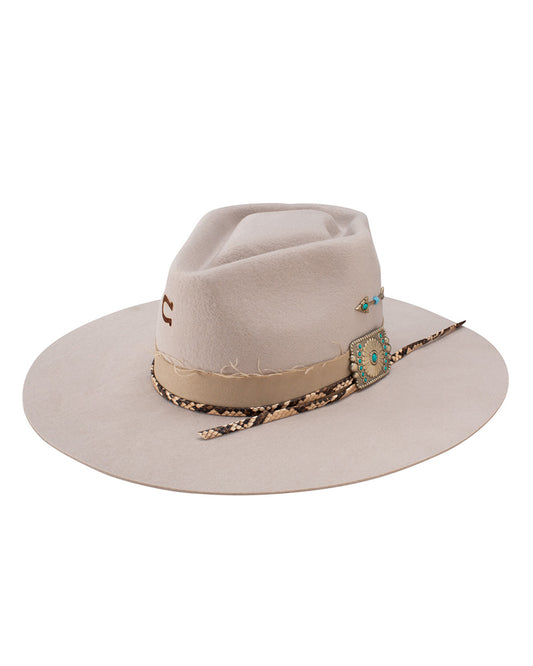 Women's Spear Point Wool Western Hat by Charlie 1 Horse from Skip’s Western Outfitters | HAT-CWSPPO-0340-71-S