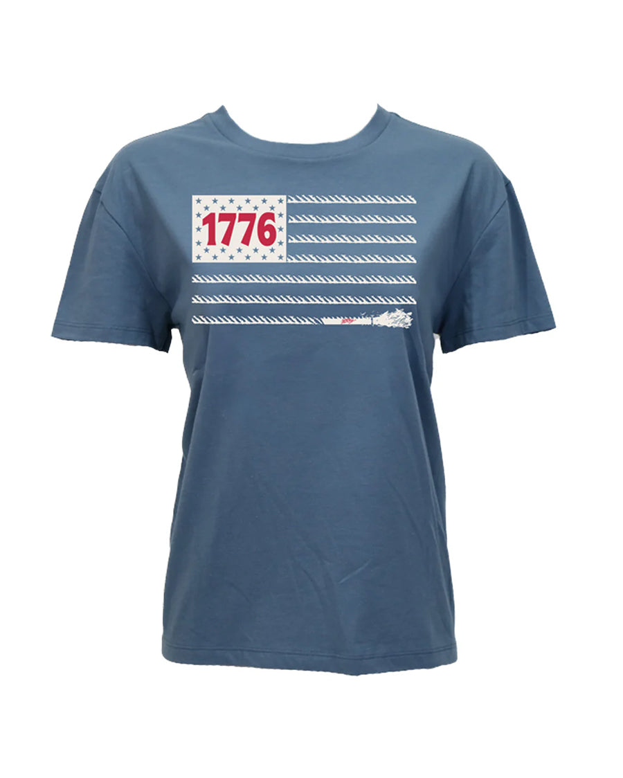 Women's 1776 Crew Neck T-Shirt - Ht2681Nv