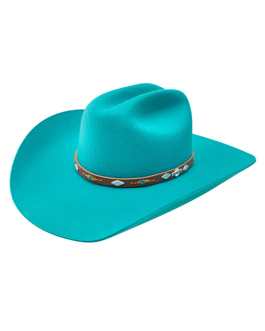 Lone Ridge Wool Western Hat - Xwlnrg-9140-Tq by Stetson Hats from Skip’s Western Outfitters | HAT-XWLNRG-9140-TQ-S