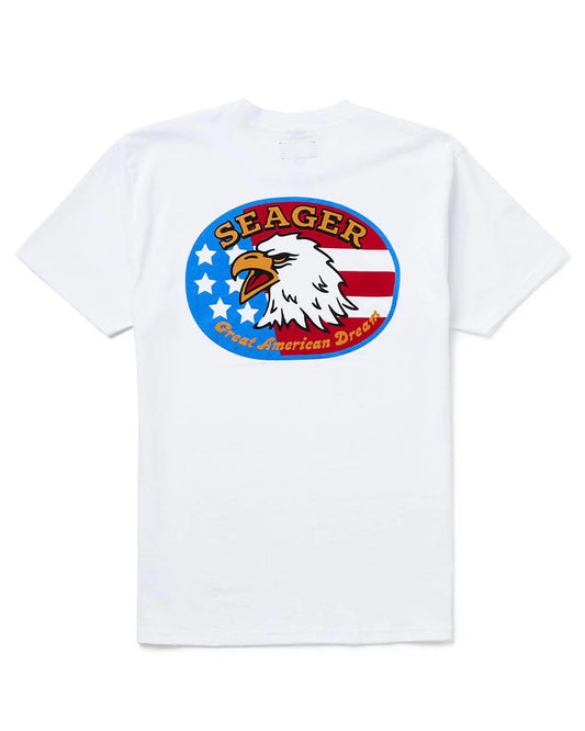 Great American Dream Tee - Mtsu25Gadwht by Seager from Skip’s Western Outfitters | SEA-MTSU25GADWHT-S-WHITE