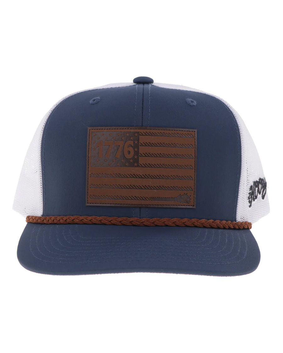 1776 Liberty Roper 6-Panel Trucker Cap - 2655T-Nvwh