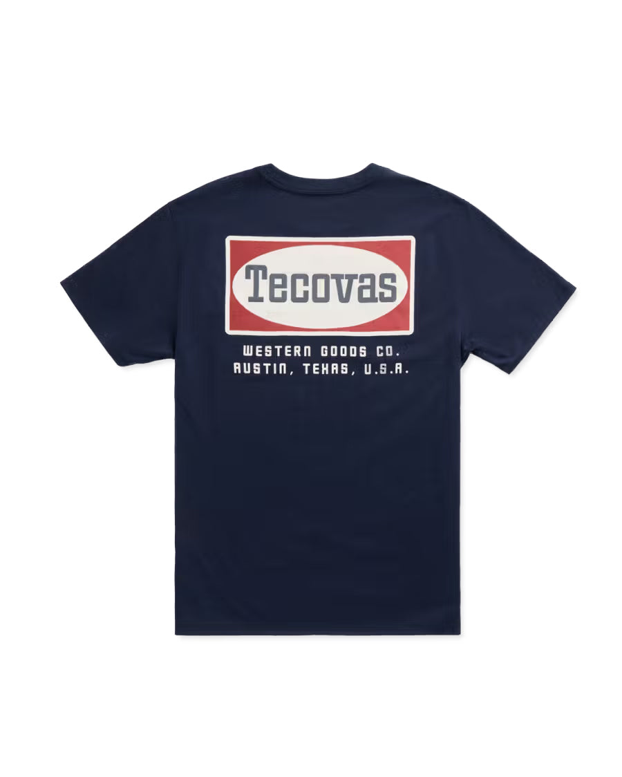 Men's Oval Tecovas Pocket Short Sleeve Tee Shirt - 61122-Nvr