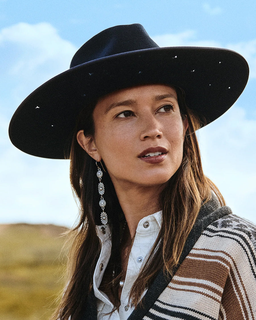 Women's Night Sky Wool Fedora - Xwngsks1040-48