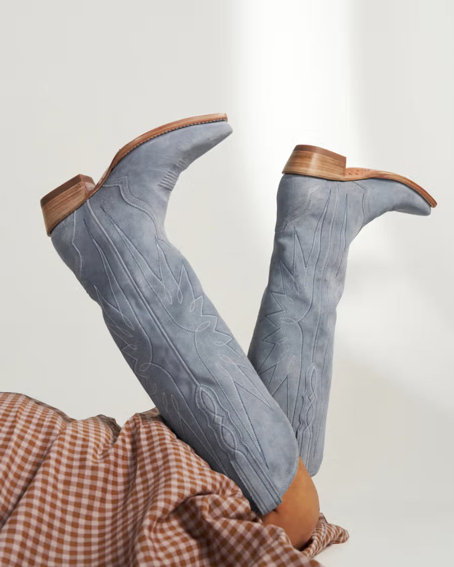 Women's The Loretta Suede Western Boots - 21072-Cby