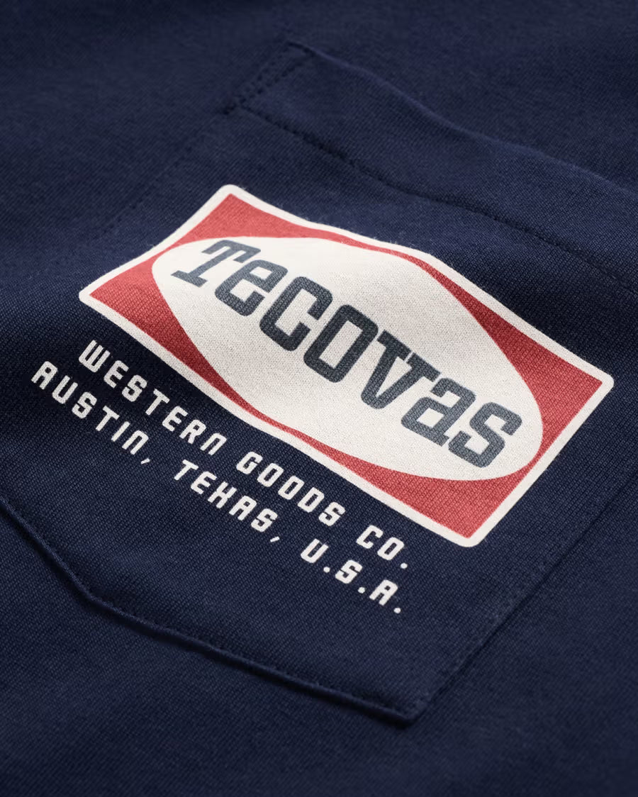 Men's Oval Tecovas Pocket Short Sleeve Tee Shirt - 61122-Nvr