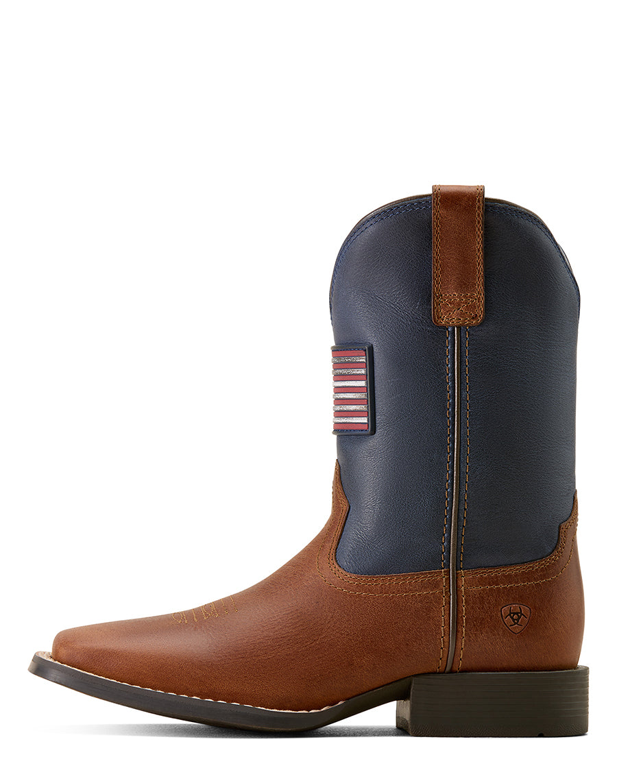 Youth Freedom Rider Wide Square Toe Western Boots - 10074213