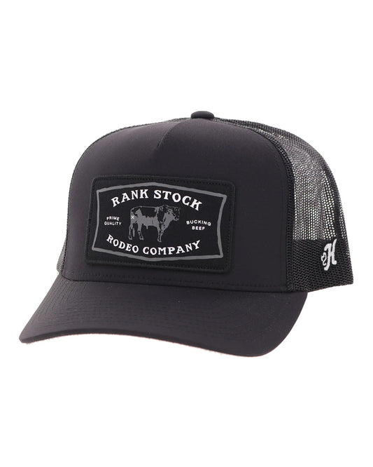 Rank Stock Trucker Cap - 2661T-BK by Hooey from Skip’s Western Outfitters | HOO-2661T-BK-O/S-BLACK