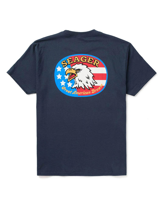 Great American Dream Tee - Mtsu26Gadnvy by Seager from Skip’s Western Outfitters | SEA-MTSU26GADNVY-S-NAVY