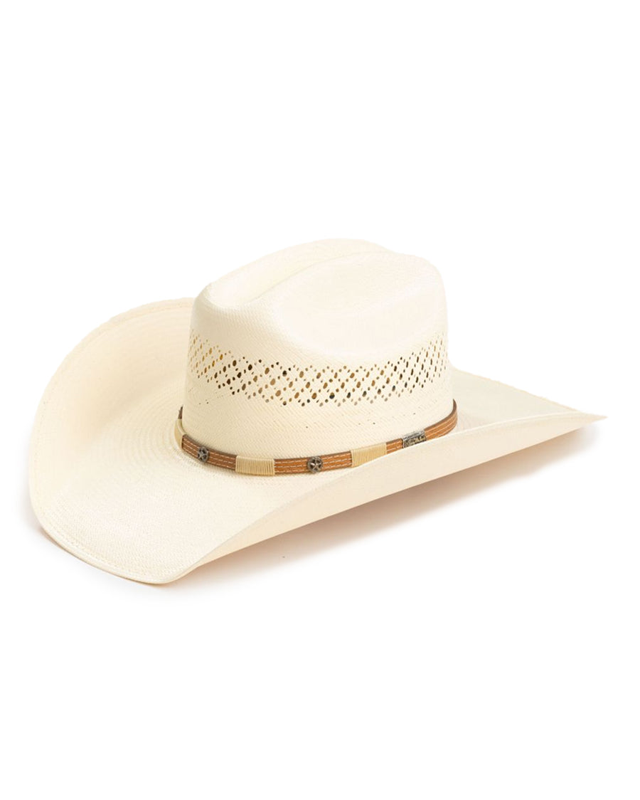 Larry Mahan 10X Wyatt Natural Western Straw Cowboy Hat by Milano Hats from Skip’s Western Outfitters | MHC-MS4V42WYAX44-6-7/8-NATRL