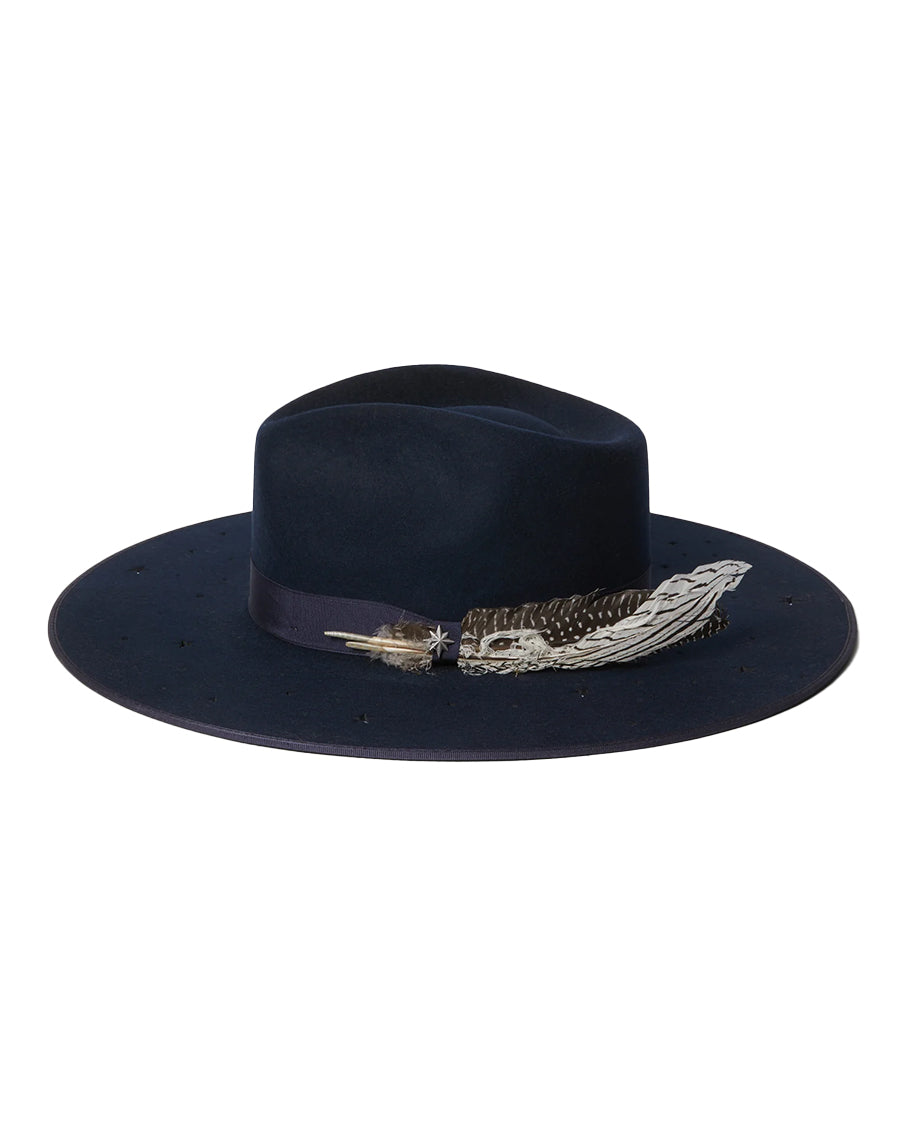 Women's Night Sky Wool Fedora - Xwngsks1040-48