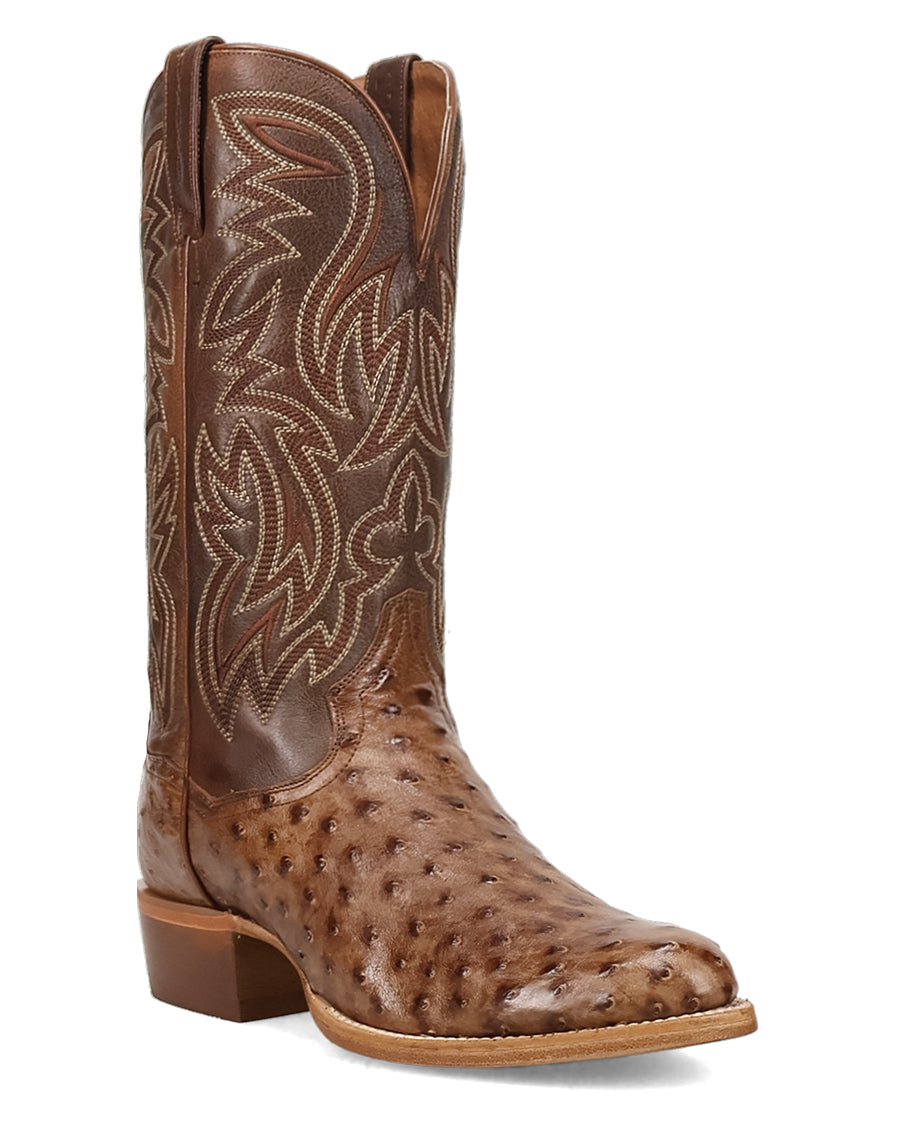 Men's Gauge Full Quill Ostrich Western Boots - Dp7130