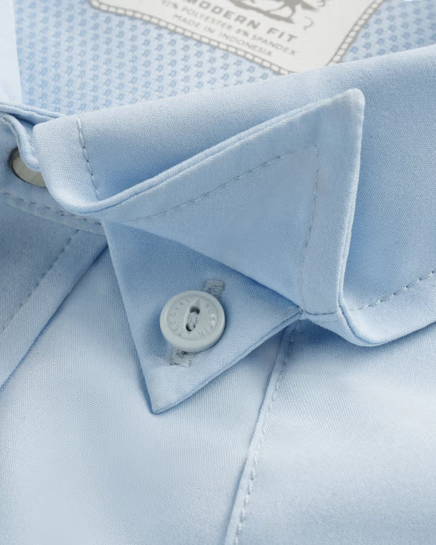 Men's Performance Western Pearl Snap Short Sleeve Shirt - 40364-Sky