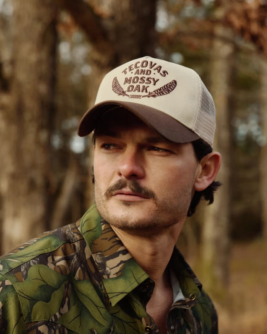 Tecovas X Mossy Oak Feather Logo Trucker Cap - 31129-Crb
